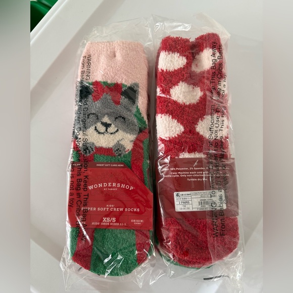 Wondershop Other - 2 Pairs🎄Kids Christmas Socks, S/XS Brand New